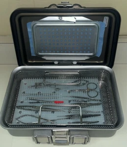 Assortment of Eye Instruments 14 PC Set with Case (Storz & Rhein) - Picture 1 of 7