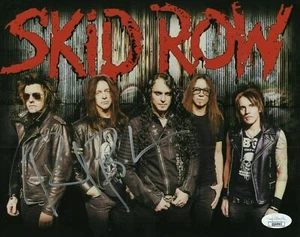 Rachel Bolan Signed 8X10 Photo Skid Row Dave Sabo Scotty Hill JSA Coa 6 - Picture 1 of 1