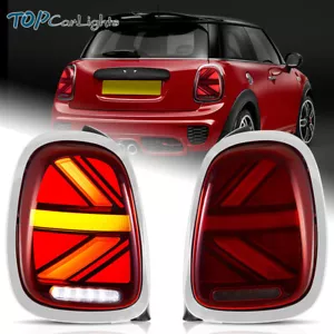VLAND Chrome LED Tail lights For 2014-2020 Mini Cooper F55 F56 F57 W/Animation - Foto 1 di 16