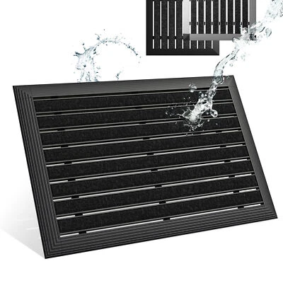 BJÖRN&SCHILLER Zerbino Esterno, Telaio Alluminio Argento/Nero Safe Step Outdoor 3 Misure