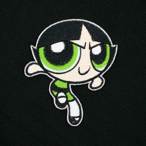 Buttercup The Powerpuff Girls Embroidered Sew & Iron-On Patch, Cartoon Network - Picture 1 of 2