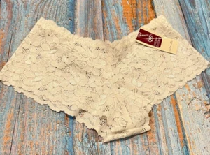 Lot of 3 Bobby Brooks Intimates Lace Floral Cheeky Panties White Medium new - Picture 1 of 2