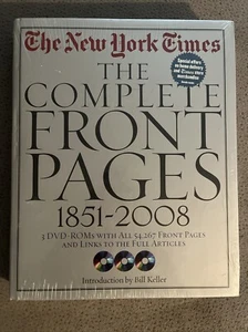 New York Times: the Complete Front Pages 1851-2008 by The New York Times Sealed - Imagen 1 de 3