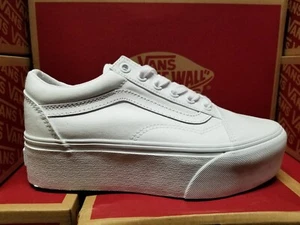 Vans Old Skool Stackform True White VN0A7Q5MW00 Women's - Picture 1 of 5