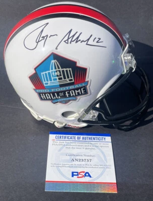 Roger Staubach Signed Autographed Cowboys Hall Of Fame Mini Helmet Psa/Dna Coa - Image 1 of 2