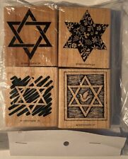 Stampin' Up! ~ "Stars of David" ~ Rubber Stamps ~ Set of 4 ~ Brand New