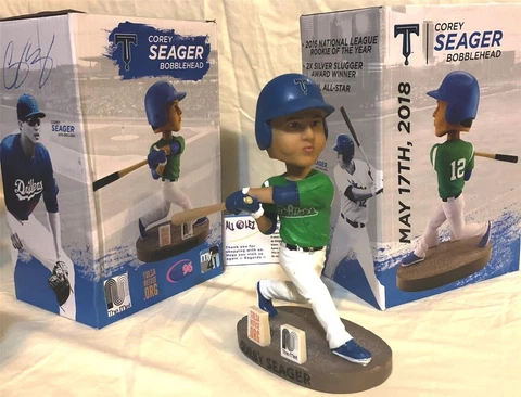 2018 TULSA DRILLERS COREY SEAGER SGA BOBBLEHEAD DODGERS ~ NIB Cover