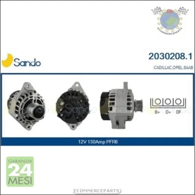 Alternatore Sando per CADILLAC BLS OPEL VECTRA C SAAB 9-5 9-3 P #2z - Immagine 1 di 3
