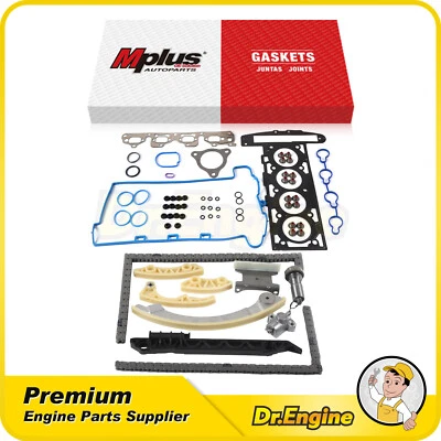 Head Gasket Set Timing Chain Kit Fit 07-08 Chevrolet Cobalt HHR Pontiac G5 2.2L - Image 1 of 4
