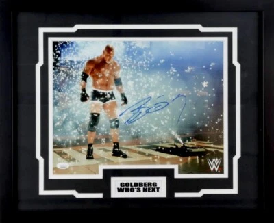 FOTO FIRMADA POR BILL GOLDBERG "THE STREAK" ENMARCADA A 18"X22" WCW WWE WWF CERTIFICADO DE AUTENTICIDAD JSA Foto 1 de 2