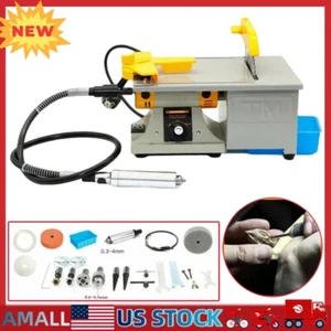110 V Tischpuffer Polierer für Schmuck Steinschleifer Bank Drehmaschine Polierer Kits - Bild 1 von 6