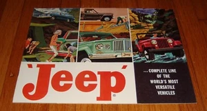Original 1962 Jeep Full Line Verkaufsprospekt Katalog Wagoneer Gladiator Universal - Bild 1 von 2