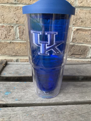 Tervis University of Kentucky Wildcats UK Logo 24 oz Tumbler with Blue Lid Cover