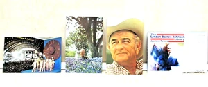 Lot Of 4 Vintage LBJ Lyndon Baines Johnson Post Cards Unused M40 - Picture 1 of 12