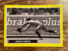 2021 Topps 582 Montgomery Club Yellow Black & White Adolis Garcia Rangers