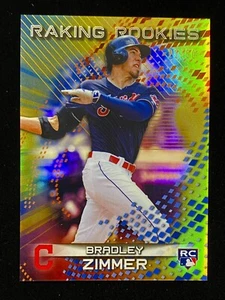 2017 Bowman's Best Raking Rookies Gold Refractor /50 Bradley Zimmer RR-BZ Rookie - Picture 1 of 3