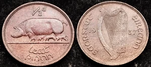 Ireland 1937 | Irish 1/2d | Irish Half Penny | Sow | KM.2 | High Grade - Picture 1 of 4