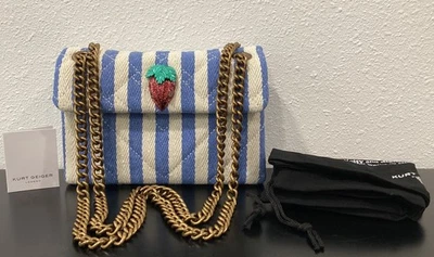 Kurt Geiger Mini Kensington Strawberry Eagle Cotton Polyester 8" x 5.25" x 2.5" - Image 1 of 4