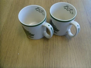 Spode Christmas Tree Mug x 2 - Picture 1 of 6