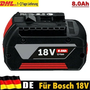 8,0Ah Akku für Bosch 18V Professional GBA GSR GSB BAT618 BAT609 BAT620 8Ah 18v - Bild 1 von 19