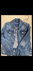 Gap 1969 Denim Jacket Youth Medium With Copper Snap Buttons - Picture 1 of 1