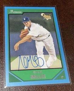 2007 Bowman Blue #’d 365/500 Andrew Miller #221 Rookie Auto RC - Picture 1 of 3