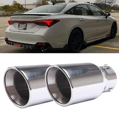2X Car Exhaust Pipe Tip Rear Tail Throat Muffler For Toyota Avalon 10-22 - Imagem 1 de 4