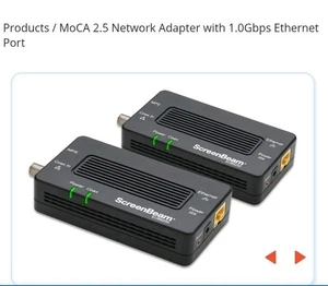 ScreenBeam MoCA 2.5 Network Adapter Model: ECB6250 Ethernet Kit Set Of 2 New! - Afbeelding 1 van 7