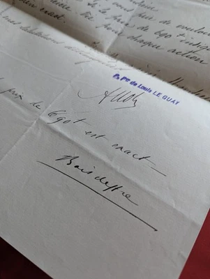 [ Affaire Dreyfus ] [ Guerre de 1870 ] Autographe Général Boisdeffre (1839-1898) - Photo 1/4