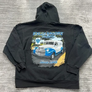 Sudadera con capucha Kelly Moore Paints talla L para mujer 1946 Chevrolet Surburban sudadera negra - Imagen 1 de 9