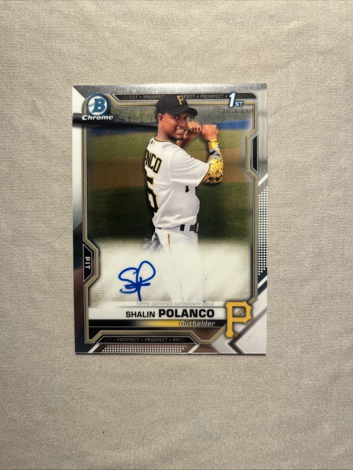 2021 Bowman Chrome - Prospect Autographs Shalin Polanco #CPA-SP (AU, RC) - Image 1 of 1