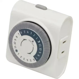 NEU Defiant 24 Stunden Indoor Plug-in Basic Mechanischer Timer - Bild 1 von 3