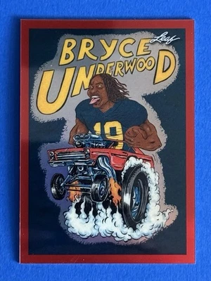 2025 Leaf Metallic Imaginations Bryce Underwood Anime Red #/199 Michigan - Image 1 of 2