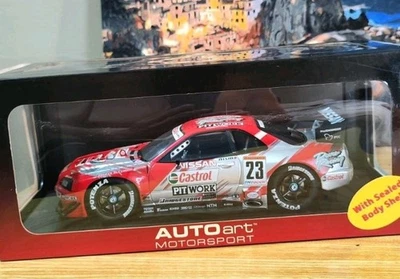 AutoArt Model 18 Nissan Skyline GT-R R34 JGTC 2002 Castrol Pitwork GT-R  - Image 1 of 4