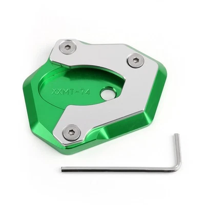 Almohadilla de pie con soporte lateral para motocicleta para Kawasaki Z650 Z900 2017-2018 verde Foto 1 de 4