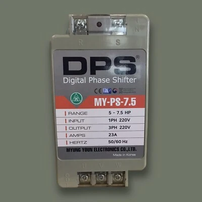 Digital Phase Shifter MY-PS-7.5 23A 7.5HP Drive 3 Phase motor with 1 Phase 220V - Image 1 of 4