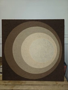 Verner Panton for Mira Spectrum Faric Wall Art 1970s 24x24x1 - Picture 1 of 4