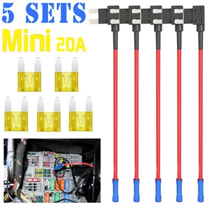 5 x voiture mini voleur d'électricité fusibles auto connecteur fusible distributeur pince électrique - Photo 1/6