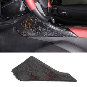 Cubierta del panel de ajuste de la almohadilla de la rodilla del conductor de fibra de carbono forjada para Toyota Supra 2019-2022 - Imagen 1 de 11