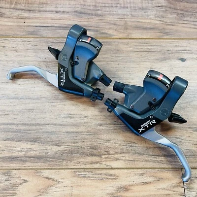 Vintage Shimano XTR ST-M950 Shifters V-Brake Levers 3x8 CLEAN LOW MILEAGE - Image 1 of 4