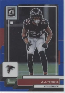2022 Donruss Optic #10 Blue A.J. Terrell Atlanta Falcons - Picture 1 of 2