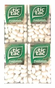 Tic Tac Freshmint White Mints | 1 oz Packs | Pack of 4 Fresh Breath Control - Picture 1 of 1