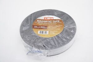 New Genuine Zeus Dry Erase Magnetic Label Tape White 1" X 50' 66151 Ships FREE