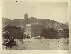 ANTIQUE PHOTO - VINTAGE SNAPSHOT - MAGHREB MOROCCO KASBA AND MOSQUE 1911 - Picture 1 of 1