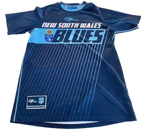 NSW Blues State Of Origin Men's Supporters T Shirt Size M Rugby League NRL - Picture 1 of 15