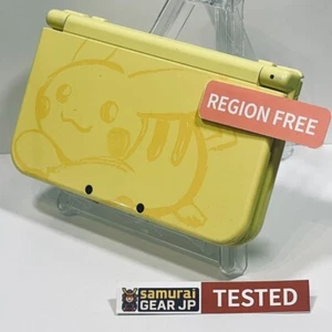 Rank B+ | REGION FREE | Nintendo New 3DS LL XL Pikachu Pokemon Console s0325 - Picture 1 of 12