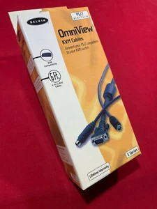 NEW Belkin OmniView KVM Cable 1.8m PS/2 VGA F1D9000-06 - Zdjęcie 1 z 6