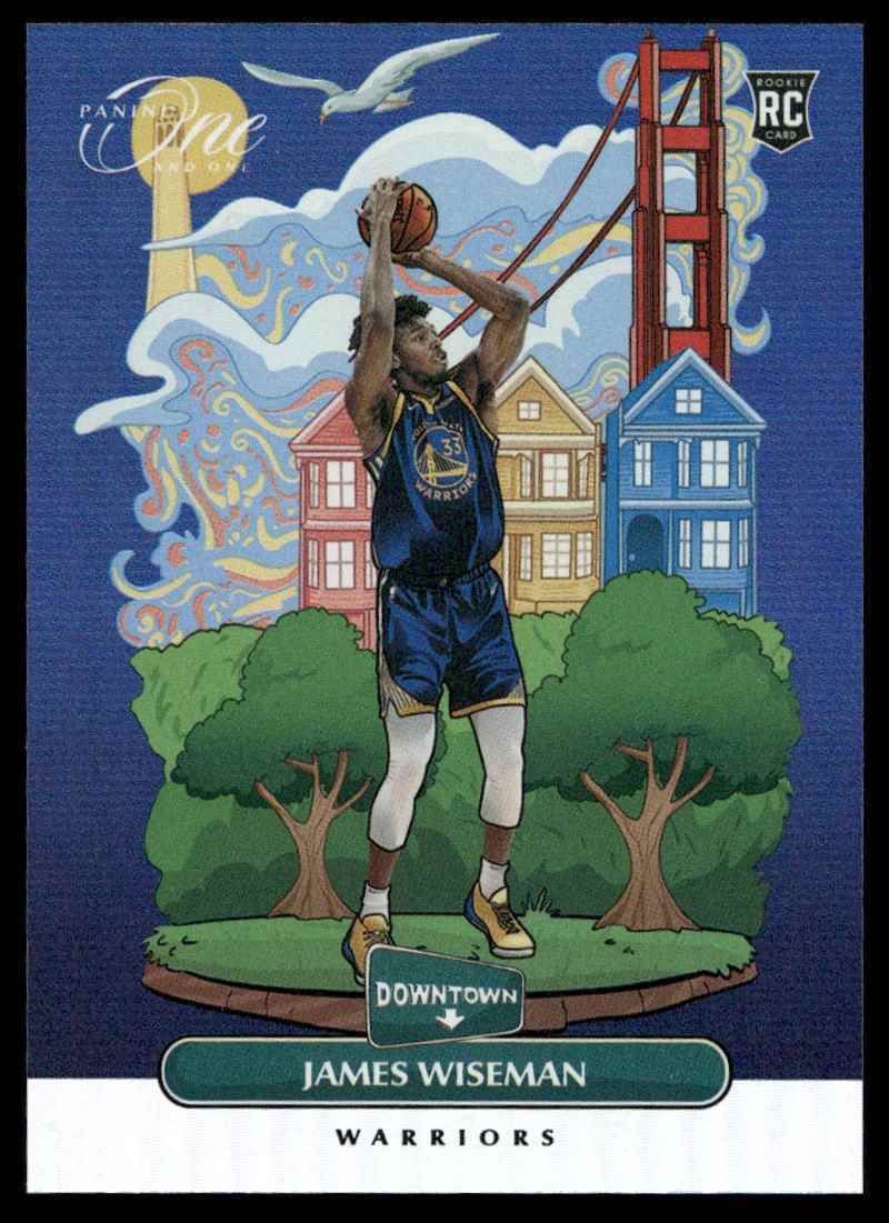 2020-21 Panini One and One Downtown James Wiseman Rookie Warriors #14 C08