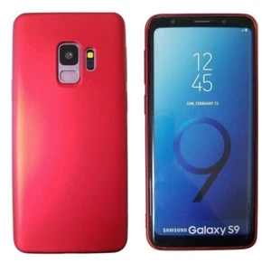 For Samsung Galaxy S9 Slim PU Luxury Design Ultra-thin Case Cover Red - Picture 1 of 9