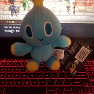 Sonic The Hedgehog - Official Sega Tomy Chao Plush 8" Collectible Toy Figure HTF - Picture 1 of 3